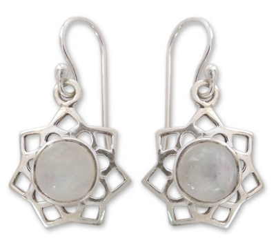 Moonstone dangle earrings