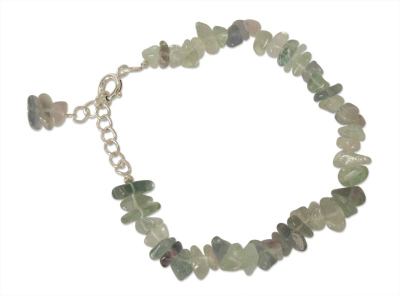 Fluorite dangling bracelet