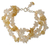 Pearl and citrine beaded bracelet, 'Sunshine Sparkle' - Pearl and citrine beaded bracelet thumbail