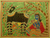 Madhubani painting, 'Krishna's Song' - Spiritual Madhubani Folk Art Painting (image 2a) thumbail