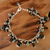 Onyx and smoky quartz beaded bracelet, 'After Midnight' - Onyx and smoky quartz beaded bracelet (image 2) thumbail
