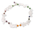 Rainbow moonstone and carnelian beaded anklet, 'Festive Jaipur' - Rainbow Moonstone and carnelian beaded anklet