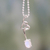 Moonstone pendant necklace, 'Love Knot' - Sterling Silver and Moonstone Pendant Necklace