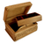 Walnut wood jewelry box, 'Spring Flowers' - Hand Carved Wood Jewelry Box (image 2a) thumbail