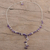 Amethyst Y necklace, 'Jaipur Princess' - Hand Crafted Amethyst Y Necklace (image 2) thumbail