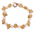 Pearl and citrine heart bracelet, 'Summer Moon' - Pearl and citrine heart bracelet