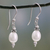 Cultured pearl dangle earrings, 'Destiny' - Cultured pearl dangle earrings thumbail