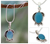 Chalcedony pendant necklace, 'Sky Charm' - Sterling Silver and Chalcedony Pendant Necklace