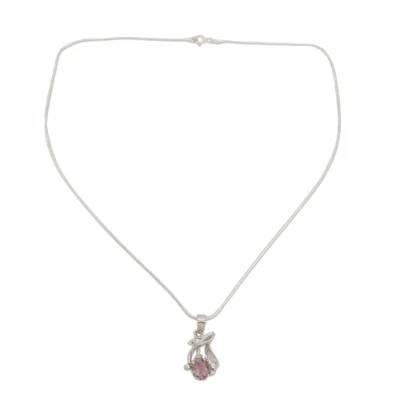 Amethyst necklace, 'Sweet Lilac' - Amethyst necklace