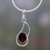 Garnet pendant necklace, 'Forever Scarlet' - Garnet pendant necklace thumbail