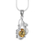 Citrine pendant necklace, 'Jaipur Sun' - Citrine Necklace on Sterling India Jewelery Collection thumbail