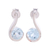 Blue topaz drop earrings, 'Sky Droplet' - Blue Topaz Earrings in Sterling Silver Modern Jewelry thumbail
