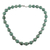 Magnesit-Perlenkette, „Dew Kissed“ – Stranghalskette aus Sterlingsilber
