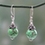 Sterling silver beaded dangle earrings, 'Dew Kissed' - Sterling silver beaded dangle earrings