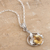 Collar flor de citrino - Collar de Plata de Ley y Citrino Joyería de Comercio Justo