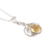 Citrine flower necklace, 'Golden Blossom' - Sterling Silver and Citrine Necklace Fair Trade Jewelry (image 2c) thumbail