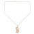 Citrine flower necklace, 'Sundrop Bouquet' -  Citrine Pendant Necklace in Sterling Silver from India (image 2d) thumbail