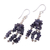 Iolite waterfall earrings, 'Rejoice' - Iolite Artisan Crafted Earrings from India (image 2c) thumbail