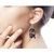 Iolite waterfall earrings, 'Rejoice' - Iolite Artisan Crafted Earrings from India