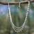 Malachite waterfall necklace, 'Talakona Majesty' - Sterling Silver and Malachite Waterfall Necklace (image 2) thumbail