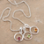 Citrine and peridot pendant necklace, 'Tropical Trio' - Silver Multigem Pendant Necklace (image 2b) thumbail
