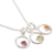 Citrine and peridot pendant necklace, 'Tropical Trio' - Silver Multigem Pendant Necklace (image 2c) thumbail