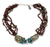 Garnet and labradorite beaded necklace, 'Exotic Exuberance' - Garnet and labradorite beaded necklace (image 2a) thumbail