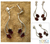 Garnet dangle earrings, 'Sinuous Red' - Sterling Silver and Garnet Earrings thumbail