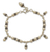 Cultured pearl charm bracelet, 'Forever' - Sterling Silver Beaded Pearl Bracelet thumbail