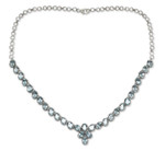 Blue topaz Y necklace, 'India Delight' - Blue topaz Y necklace