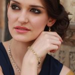 Citrine Y necklace, 'India Delight' - Citrine Y necklace