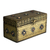 Brass jewelry box, 'Mughal Treasure Chest' - Handcrafted Repousse Brass Jewelry Box