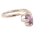 Amethyst floral ring, 'Rose of Dreams' - Amethyst floral ring (image 2c) thumbail
