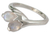 Mondstein-Blumenring - Ring aus Mondstein und Sterlingsilber von India Modern Jewelry