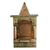 Mango wood altar, 'Temple' - Mango Wood and Brass Decorative Box from India (image 2b) thumbail