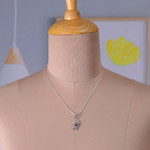 Amethyst flower necklace, 'Bengal Blossom' - Amethyst flower necklace