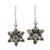 Peridot flower earrings, 'Daisy Beauty' - Peridot Earrings from Sterling Silver Flower Jewelry (image 2a) thumbail