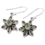 Peridot flower earrings, 'Daisy Beauty' - Peridot Earrings from Sterling Silver Flower Jewelry (image 2c) thumbail