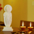 Marble sculpture, 'Buddha's Blessing of Peace' - Buddhism White Marble Sculpture from India (image 2) thumbail