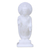 Marble sculpture, 'Buddha's Calm Blessing' - Buddha Handcrafted White Marble Sculpture from India thumbail