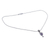 Amethyst pendant necklace, 'Spiritual Love' - Amethyst jewellery Necklace with Sterling Silver (image 2b) thumbail
