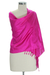 Banarasi silk shawl, 'Fuchsia Dawn' - Banarasi silk shawl (image 2d) thumbail