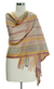 Cotton and silk shawl, 'Indore Chic' - India Hand Loomed Cotton Silk Blend Shawl  (image 2a) thumbail