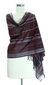 Cotton shawl, 'Indian Wine' - Cotton shawl (image 2a) thumbail