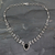 Onyx and quartz Y necklace, 'Midnight Dewdrops' - Onyx and Quartz Y Necklace in Sterling Silver thumbail