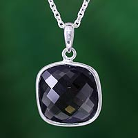 Featured review for Smoky quartz pendant necklace, India Mystery