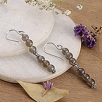 Labradorite dangle earrings, Pillars of Intuition