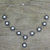 Pearl Y necklace, 'Purity' - Pearl Y necklace thumbail