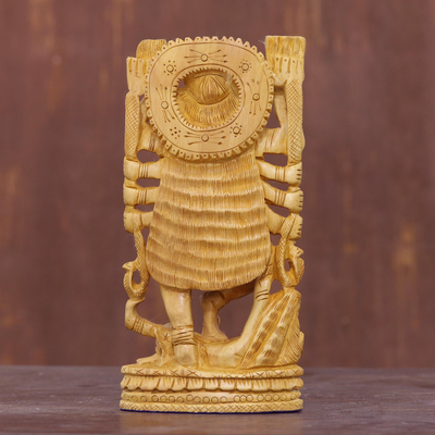 Escultura en madera, 'Kali, Diosa de la Destrucción' - Escultura de madera