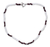Rainbow moonstone and garnet beaded necklace, 'Orissa Harmony' - Rainbow Moonstone and garnet beaded necklace